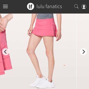 Lululemon Pace Rival Skirt (Regular) 4-way Stretch 13" Glossy Size 12